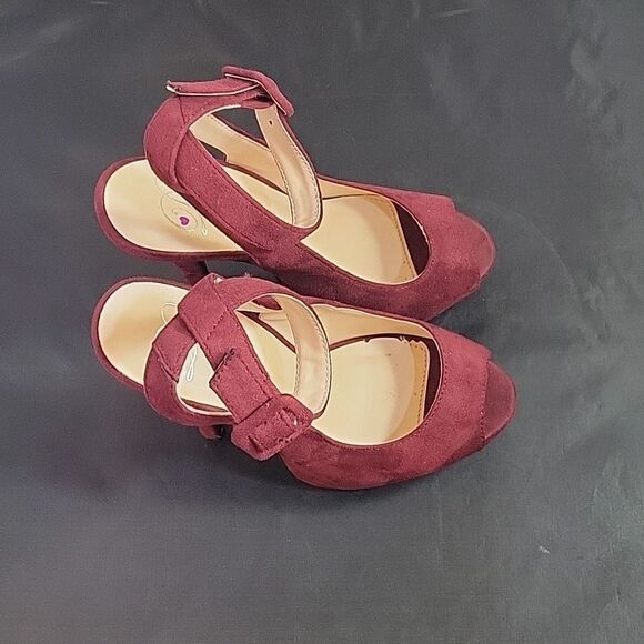 DELICIOUS PEEP TOE ANKLE STRAP HIGH HEEL STILETTOS PUMP G1 - Picture 4 of 12